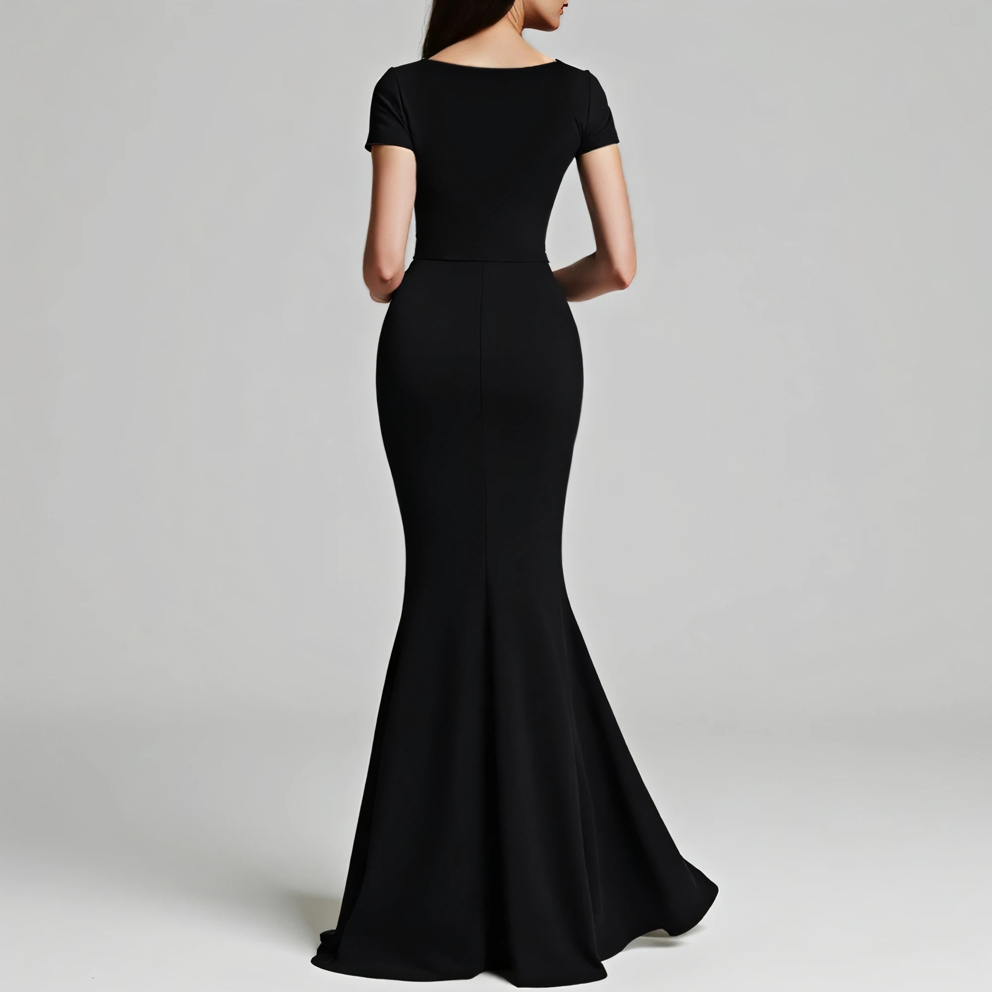 Elegantes Maxikleid für Damen – Herzförmiger Ausschnitt, Trompeten-Schnitt & figurbetonte Passform | All-Season Party Dress